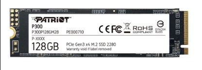 Ổ cứng SSD PATRIOT 128GB P300 M.2 2280 NVMe Gen 3x4 - P300P128GM28